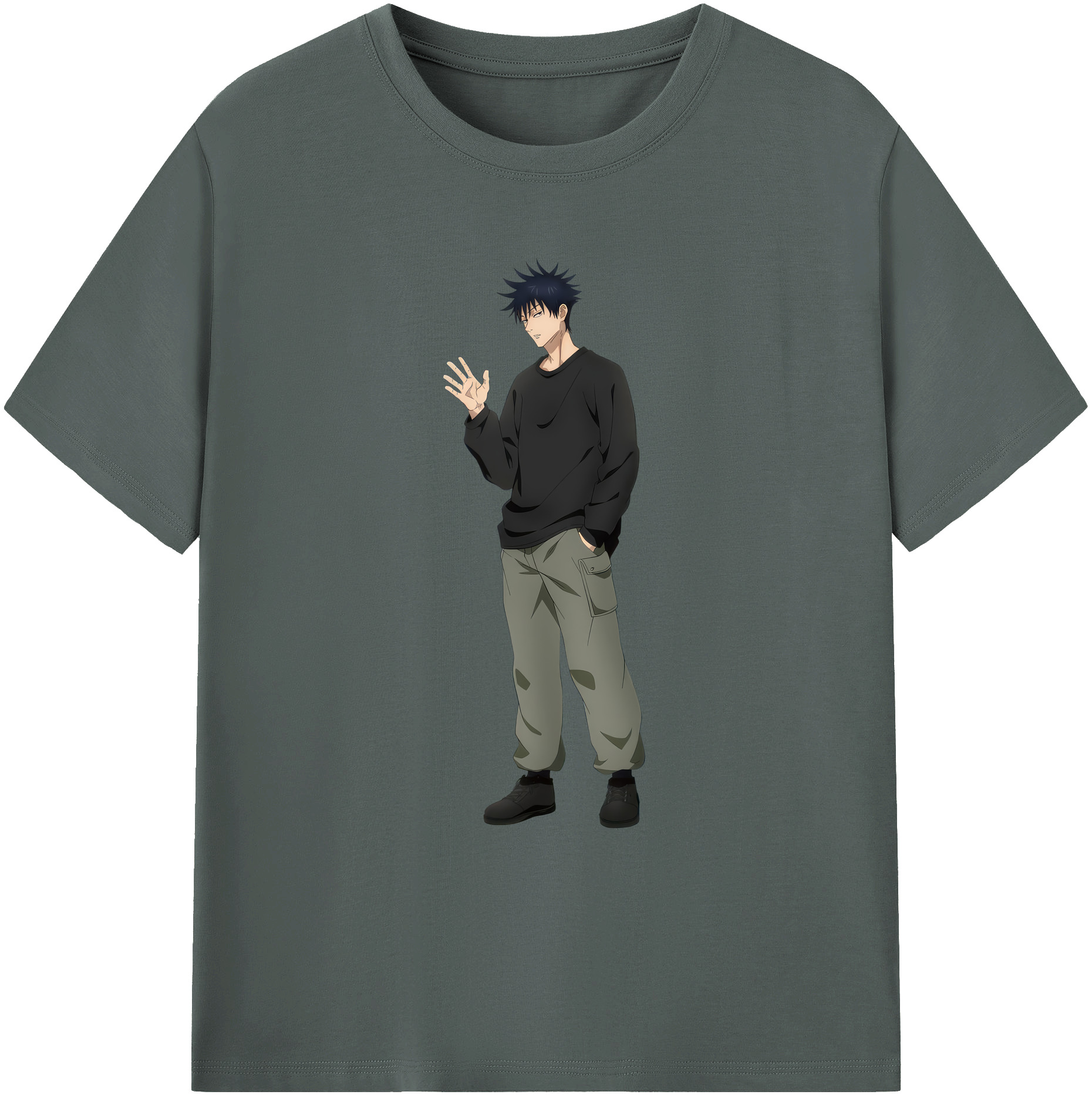 （画像用） 呪術廻戦 Jujutsu Kaisen 綿100％ メンズ半袖Tシャツ｜肌触りやわらか＆通気性